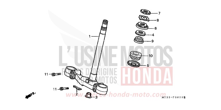 LENKSCHAFT von Pan-European ABS PEARL ATLANTIS BLUE (B142D) von 1993